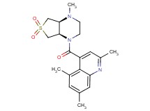 2,5,7-trimethyl-4-{[(4aS*,7aR*)-4-methyl-6,6-dioxidohexahydrothieno[3,4-b]pyrazin-1(2H)-yl]carbonyl}quinoline
