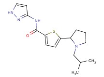 5-(1-isobutyl-2-pyrrolidinyl)-N-1H-pyrazol-3-yl-2-thiophenecarboxamide trifluoroacetate