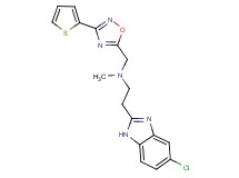 2-(5-chloro-1H-benzimidazol-2-yl)-N-methyl-N-{[3-(2-thienyl)-1,2,4-oxadiazol-5-yl]methyl}ethanamine