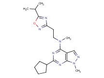 6-cyclopentyl-N-[2-(5-isopropyl-1,2,4-oxadiazol-3-yl)ethyl]-N,1-dimethyl-1H-pyrazolo[3,4-d]pyrimidin-4-amine