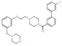 4-[3-(2-{4-[(3'-fluoro-3-biphenylyl)carbonyl]-1-piperazinyl}ethoxy)benzyl]morpholine