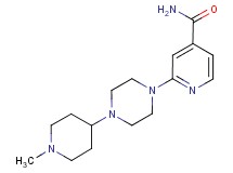 2-[4-(1-methylpiperidin-4-yl)piperazin-1-yl]isonicotinamide