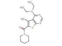 N,N-diethyl-5-methyl-6-(1-piperidinylcarbonyl)thieno[2,3-d]pyrimidin-4-amine