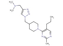 N,N-dimethyl-1-(1-{[1-(2-methyl-5-propylpyrimidin-4-yl)piperidin-4-yl]methyl}-1H-1,2,3-triazol-4-yl)methanamine