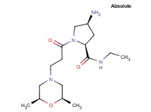 (4S)-4-amino-1-{3-[(2R,6S)-2,6-dimethylmorpholin-4-yl]propanoyl}-N-ethyl-L-prolinamide
