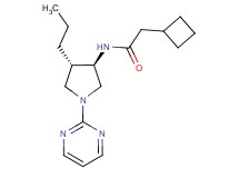 2-cyclobutyl-N-[(3R*,4S*)-4-propyl-1-(2-pyrimidinyl)-3-pyrrolidinyl]acetamide