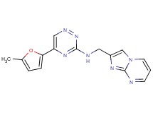 N-(imidazo[1,2-a]pyrimidin-2-ylmethyl)-5-(5-methyl-2-furyl)-1,2,4-triazin-3-amine