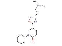 1-cyclohexyl-5-{3-[2-(dimethylamino)ethyl]-1,2,4-oxadiazol-5-yl}-2-piperidinone