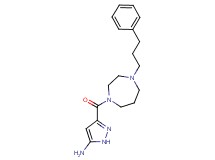 3-{[4-(3-phenylpropyl)-1,4-diazepan-1-yl]carbonyl}-1H-pyrazol-5-amine
