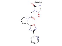 3-(2-oxo-2-{(2S)-2-[3-(2-pyridinyl)-1,2,4-oxadiazol-5-yl]-1-pyrrolidinyl}ethyl)-2,4-imidazolidinedione