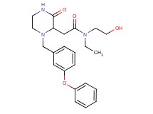 N-ethyl-N-(2-hydroxyethyl)-2-[3-oxo-1-(3-phenoxybenzyl)-2-piperazinyl]acetamide