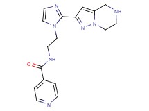 N-{2-[2-(4,5,6,7-tetrahydropyrazolo[1,5-a]pyrazin-2-yl)-1H-imidazol-1-yl]ethyl}isonicotinamide dihydrochloride