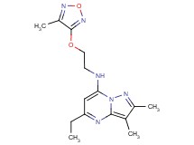 5-ethyl-2,3-dimethyl-N-{2-[(4-methyl-1,2,5-oxadiazol-3-yl)oxy]ethyl}pyrazolo[1,5-a]pyrimidin-7-amine