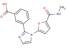 3-(1-{5-[(methylamino)carbonyl]-2-furyl}-1H-imidazol-2-yl)benzoic acid
