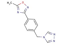5-methyl-3-[4-(4H-1,2,4-triazol-4-ylmethyl)phenyl]-1,2,4-oxadiazole