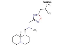 1-(5-isobutyl-1,2,4-oxadiazol-3-yl)-N-methyl-N-[(1S,9aR)-octahydro-2H-quinolizin-1-ylmethyl]methanamine