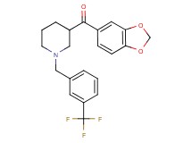 1,3-benzodioxol-5-yl{1-[3-(trifluoromethyl)benzyl]-3-piperidinyl}methanone
