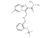 6-chloro-N,N-dimethyl-3-({[2-(trifluoromethoxy)benzyl]amino}methyl)imidazo[1,2-a]pyridine-2-carboxamide