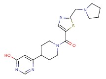 6-(1-{[2-(pyrrolidin-1-ylmethyl)-1,3-thiazol-5-yl]carbonyl}piperidin-4-yl)pyrimidin-4-ol