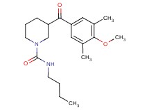 N-butyl-3-(4-methoxy-3,5-dimethylbenzoyl)-1-piperidinecarboxamide