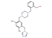 [2-({4-[2,4-dimethyl-5-(1H-1,2,4-triazol-1-ylmethyl)benzyl]piperazin-1-yl}methyl)phenyl]methanol