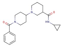1'-benzoyl-N-cyclopropyl-1,4'-bipiperidine-3-carboxamide