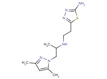 5-(2-{[2-(3,5-dimethyl-1H-pyrazol-1-yl)-1-methylethyl]amino}ethyl)-1,3,4-thiadiazol-2-amine