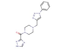 1-[(1-phenyl-1H-1,2,3-triazol-4-yl)methyl]-4-(1H-1,2,4-triazol-3-ylcarbonyl)piperazine