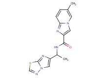 N-(1-imidazo[2,1-b][1,3,4]thiadiazol-6-ylethyl)-6-methylimidazo[1,2-a]pyridine-2-carboxamide