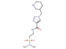 N-{2-[(dimethylamino)sulfonyl]ethyl}-1-(piperidin-3-ylmethyl)-1H-1,2,3-triazole-4-carboxamide