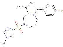 1-(4-fluorobenzyl)-2-isopropyl-4-[(1-methyl-1H-imidazol-4-yl)sulfonyl]-1,4-diazepane