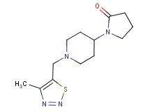 1-{1-[(4-methyl-1,2,3-thiadiazol-5-yl)methyl]piperidin-4-yl}pyrrolidin-2-one
