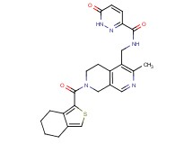 N-{[3-methyl-7-(4,5,6,7-tetrahydro-2-benzothien-1-ylcarbonyl)-5,6,7,8-tetrahydro-2,7-naphthyridin-4-yl]methyl}-6-oxo-1,6-dihydro-3-pyridazinecarboxamide