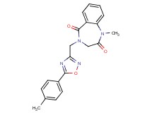 1-methyl-4-{[5-(4-methylphenyl)-1,2,4-oxadiazol-3-yl]methyl}-3,4-dihydro-1H-1,4-benzodiazepine-2,5-dione