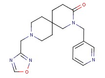 9-(1,2,4-oxadiazol-3-ylmethyl)-2-(pyridin-3-ylmethyl)-2,9-diazaspiro[5.5]undecan-3-one