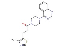 4-{4-[3-(4-methyl-1,3-thiazol-5-yl)propanoyl]-1-piperazinyl}quinazoline