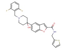 5-[1-(2,6-difluorobenzyl)-4-hydroxy-4-piperidinyl]-N-(2-thienylmethyl)-1-benzofuran-2-carboxamide