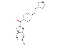 6-chloro-2-({4-[2-(1H-pyrazol-1-yl)ethyl]-1-piperidinyl}carbonyl)imidazo[1,2-a]pyridine