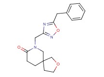 7-[(5-benzyl-1,2,4-oxadiazol-3-yl)methyl]-2-oxa-7-azaspiro[4.5]decan-8-one