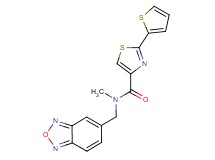 N-(2,1,3-benzoxadiazol-5-ylmethyl)-N-methyl-2-(2-thienyl)-1,3-thiazole-4-carboxamide