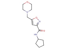 N-cyclopentyl-5-(4-morpholinylmethyl)-3-isoxazolecarboxamide