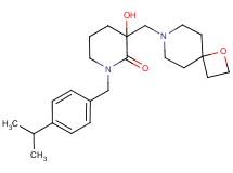 3-hydroxy-1-(4-isopropylbenzyl)-3-(1-oxa-7-azaspiro[3.5]non-7-ylmethyl)piperidin-2-one