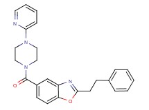 2-(2-phenylethyl)-5-{[4-(2-pyridinyl)-1-piperazinyl]carbonyl}-1,3-benzoxazole