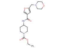 ethyl 4-{[5-(4-morpholinylmethyl)-3-furoyl]amino}-1-piperidinecarboxylate