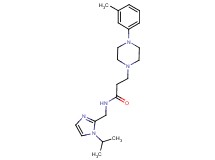 N-[(1-isopropyl-1H-imidazol-2-yl)methyl]-3-[4-(3-methylphenyl)-1-piperazinyl]propanamide