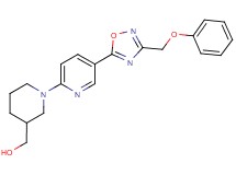 (1-{5-[3-(phenoxymethyl)-1,2,4-oxadiazol-5-yl]-2-pyridinyl}-3-piperidinyl)methanol