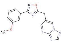 6-{[3-(3-methoxyphenyl)-1,2,4-oxadiazol-5-yl]methyl}[1,2,4]triazolo[1,5-a]pyrimidine