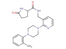 N-({2-[4-(2-methylphenyl)-1-piperazinyl]-3-pyridinyl}methyl)-5-oxoprolinamide