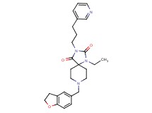 8-(2,3-dihydro-1-benzofuran-5-ylmethyl)-1-ethyl-3-[3-(3-pyridinyl)propyl]-1,3,8-triazaspiro[4.5]decane-2,4-dione