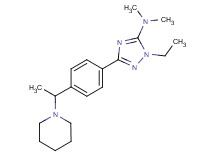 1-ethyl-N,N-dimethyl-3-[4-(1-piperidin-1-ylethyl)phenyl]-1H-1,2,4-triazol-5-amine